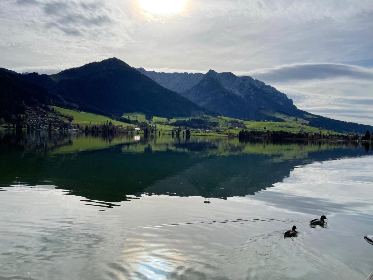 Ferienhaus Kaiserblick - Fewo2 Walchsee Bagian luar foto